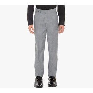 Calvin Klein Flat-Front Slim Fit Suit Pants Size 10 Lt. Grey New With Tags